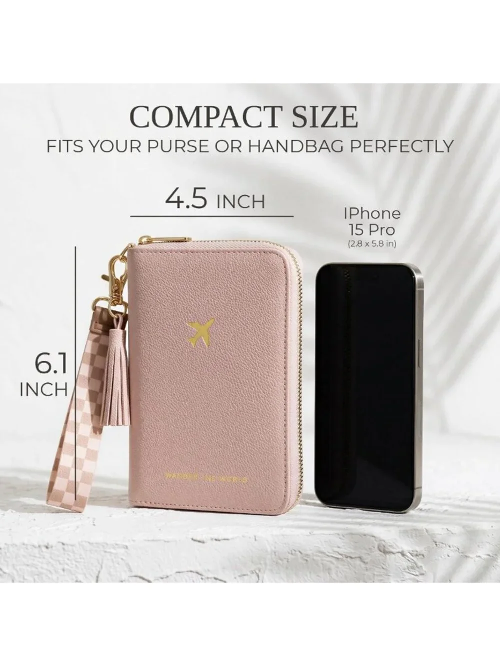 Stylish Travel Wallet & Passport Holder with Wristlet Strap - Perfect for